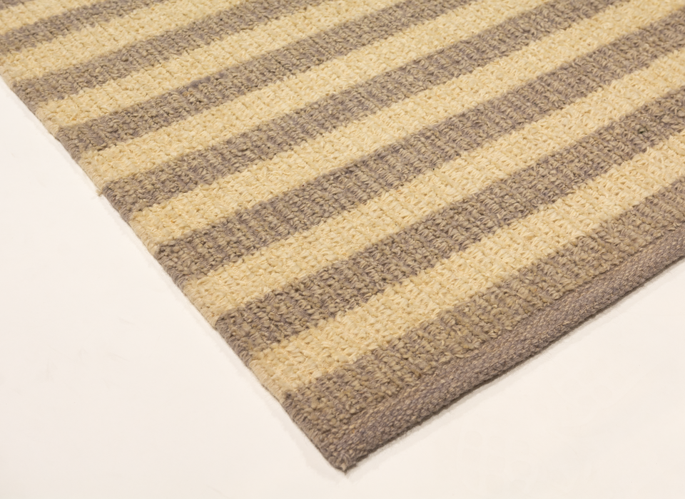 Dhurrie 2x3 Purple/Beige Wool A