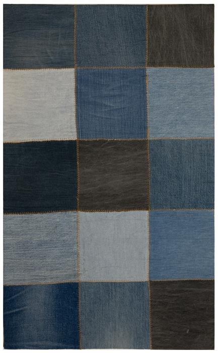 Denim 2x3 Charcoal/Blue