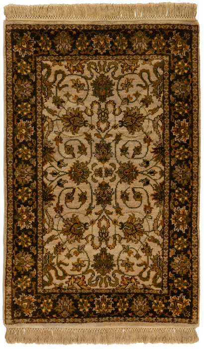 Premiere 2x3 Ivory/Brown Wool