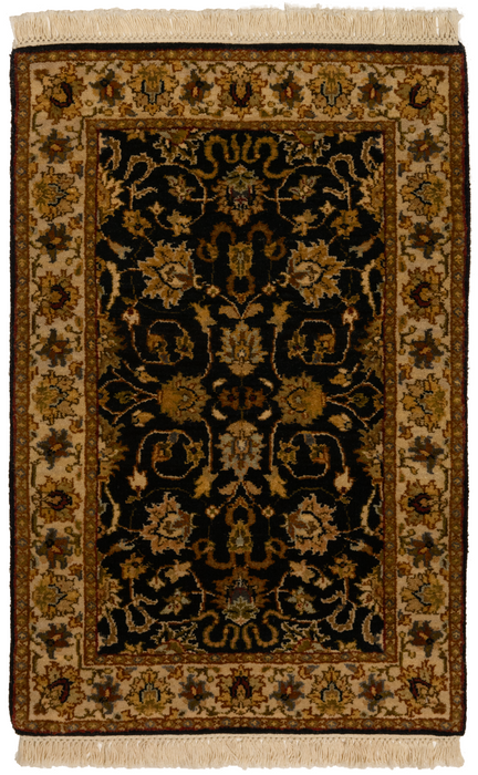 Premiere 2x3 Black/Ivory Wool C