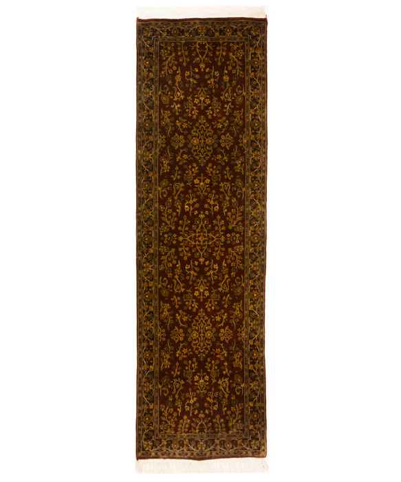 Sarukh 2.05x8 Runner Burgundy/Brown Wool
