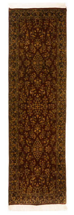 Sarukh 2.05x8 Runner Burgundy/Brown Wool