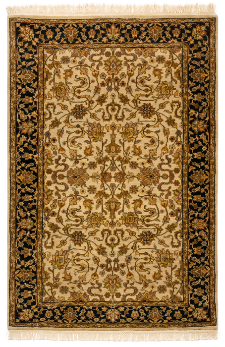 Premiere 3x5 Ivory/Black Wool