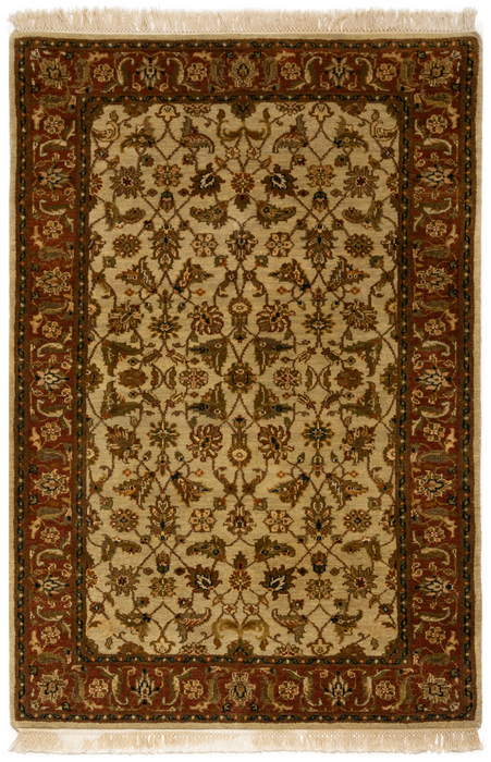 Premiere 3x5 Rust/Beige Wool