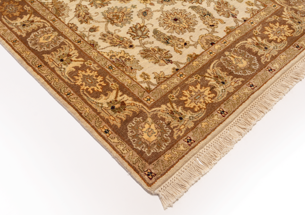 Premiere 4x6 Ivory/Brown Wool