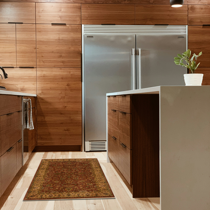 Premiere 3x5 Red/Gold Wool