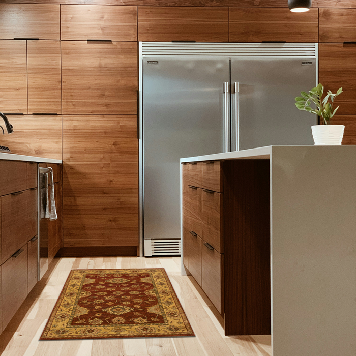 Impression 3x5 Red/Gold Wool