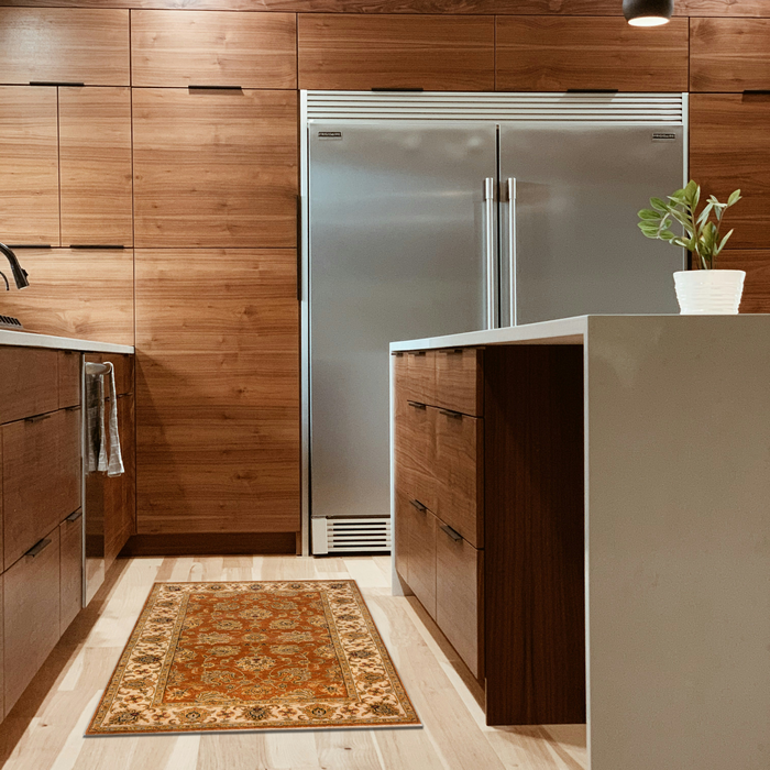 Elegance 3x5 Rust/Ivory Ghazni Wool