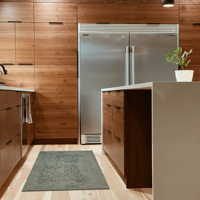 Pokhara 3x5 Grey/Beige Wool and Bamboo Silk touch