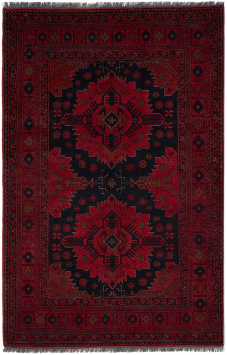 Khal Mohammadi 4x6 Wool Red/Black