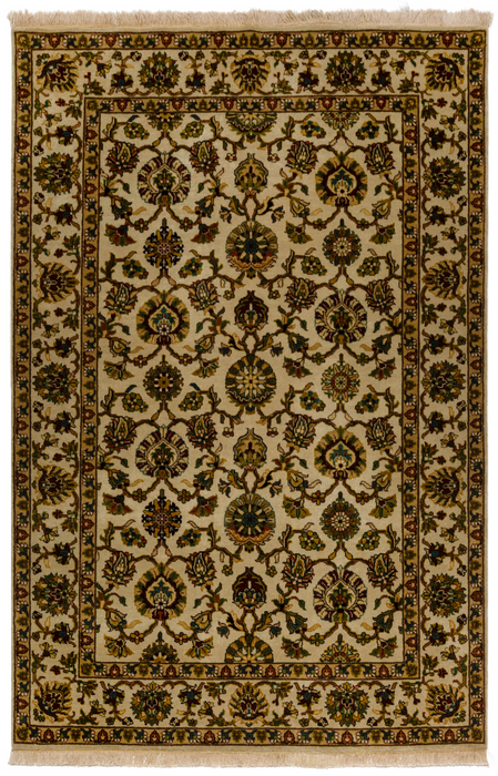 Indo Persian 4x6 Beige Wool