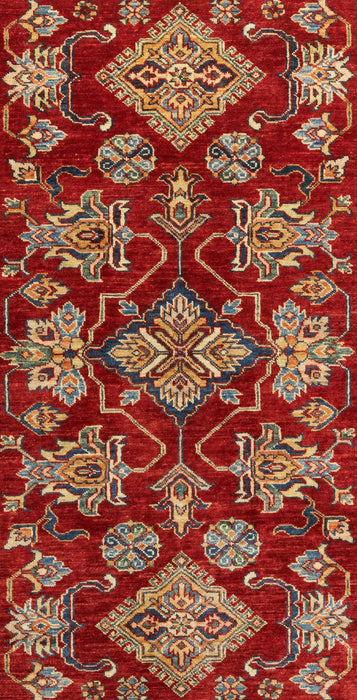 Super Kazak 4x6 Red Ivory