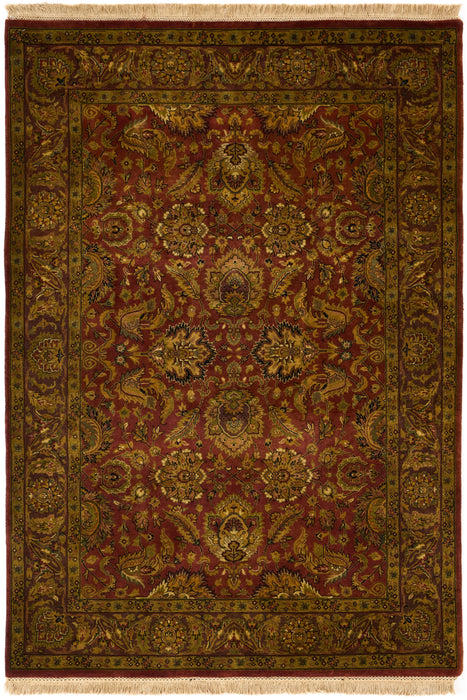 Indo Persian 5x7 Rust/Plum Wool