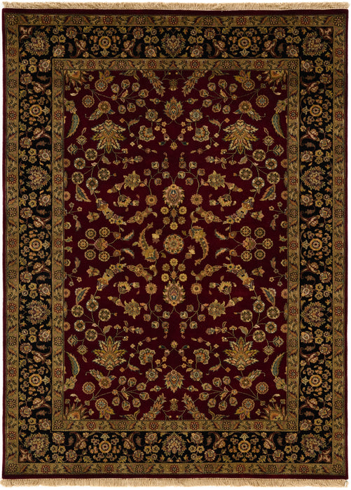 Indo Persian 5x7 Red/Black Wool