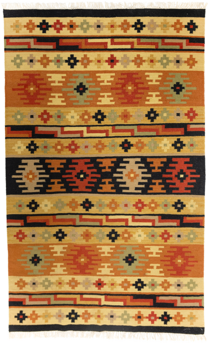 Kilim 5x8 Multi Wool