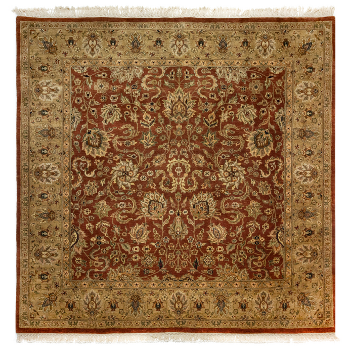 Premiere 6x6 Red/Beige Wool