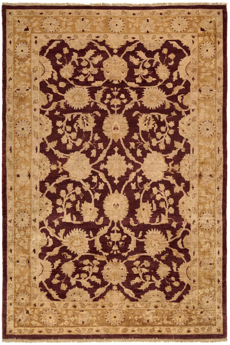 Chobi 6x9 Beige/Red Ghazni Wool