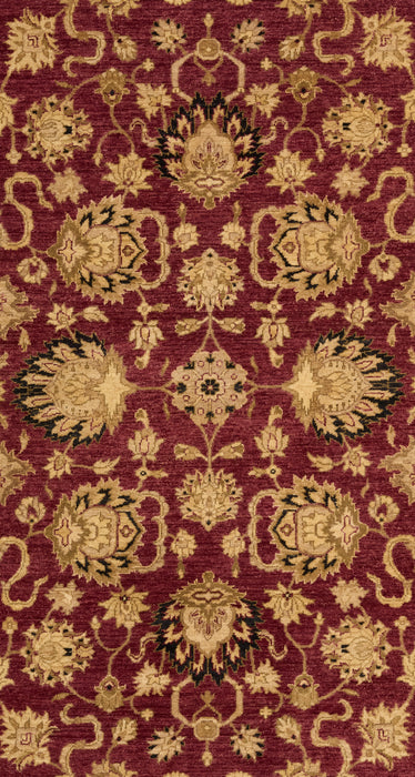 Chobi 6x9 Cherry/Black Ghazni Wool