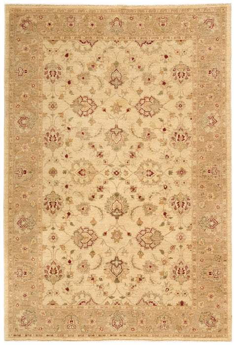 Chobi 6x9 Ivory/Beige Wool