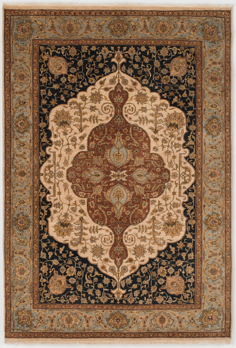 Elegance 8x10 Ivory/Lt.Blue Wool