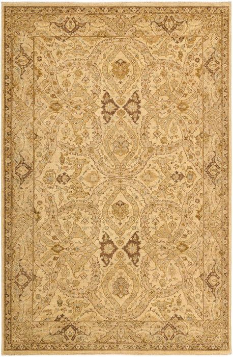 Chobi 6x9 Ivory/Beige Wool