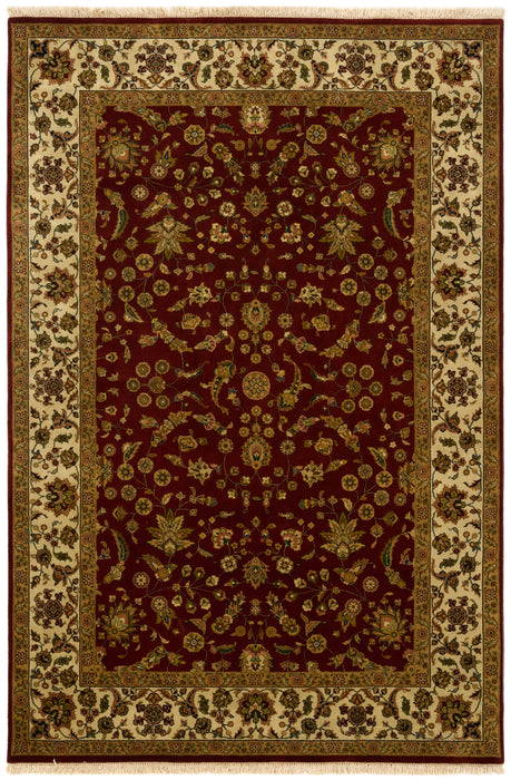 Indo Persian 6x9 Rust/Beige Wool A