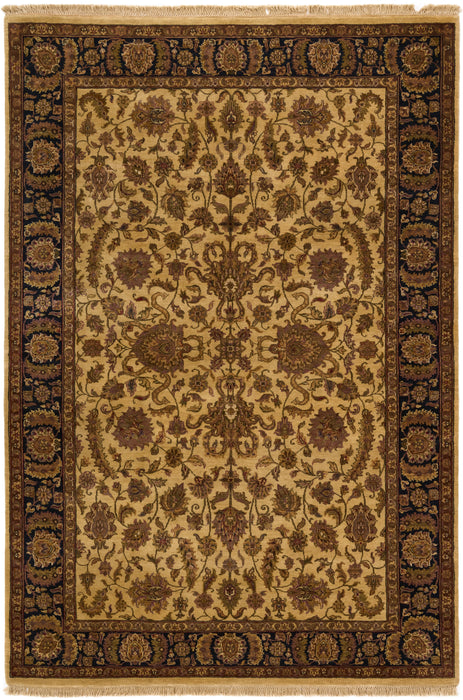 Premiere 6x9 Ivory/Black Wool