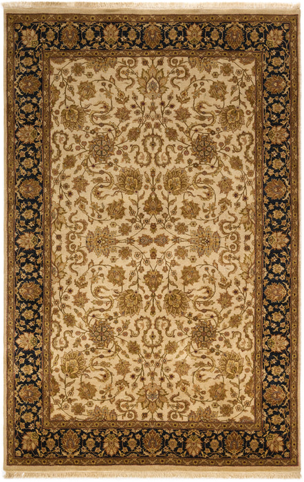 Premiere 4x6 Ivory/Black Wool (A)