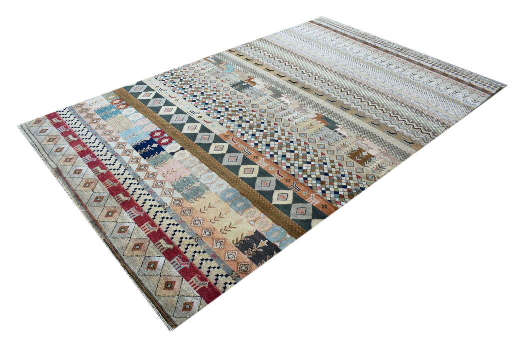 Zagros Gabbeh 6x9 Wool and Silk