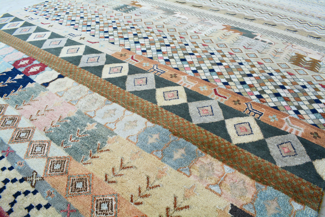 Zagros Gabbeh 6x9 Wool and Silk