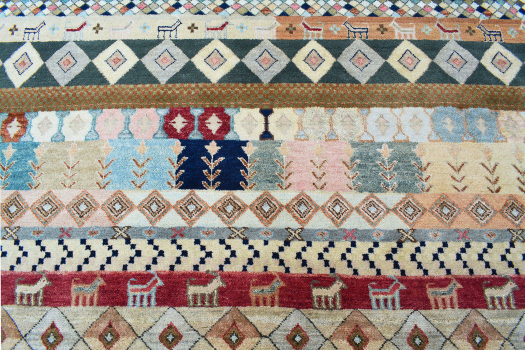 Zagros Gabbeh 6x9 Wool and Silk