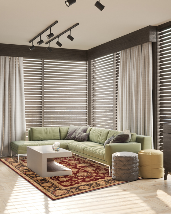 Chobi 6x9 Red/Black Ghazni Wool