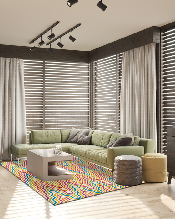 Cable Rainbow Wool 6x9