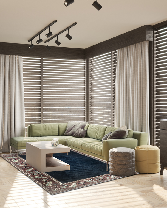 Gaba 6x9 Black Ghazni Wool