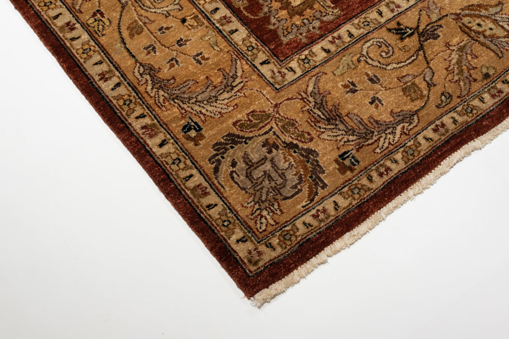 Elegance 6x9 Rust and Beige Wool