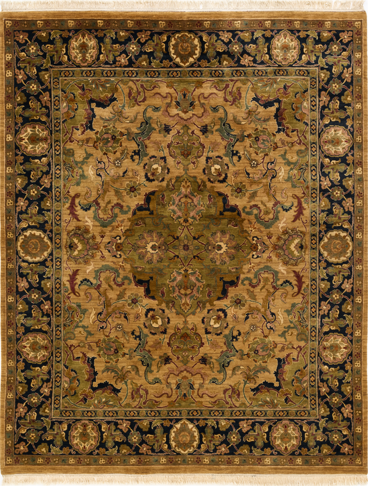 8x10 Impressions Camel/Olive Wool