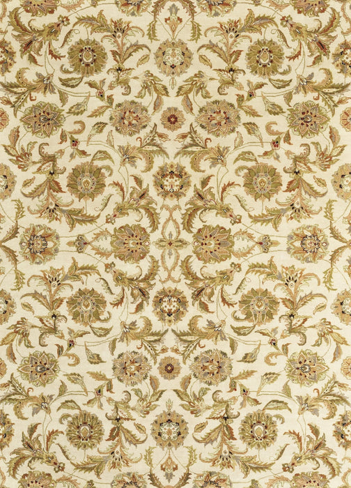 Agra 8x10 Black/Ivory/Beige Wool