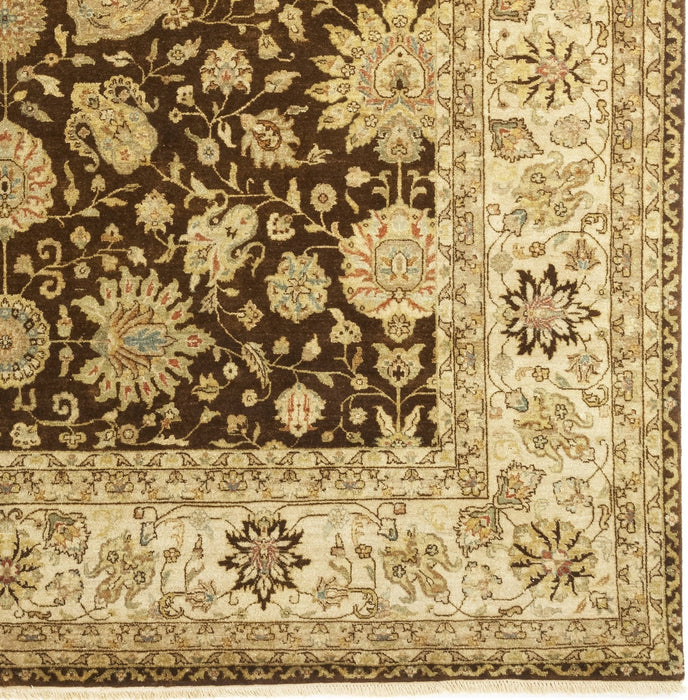 Agra 8x10 Brown/Ivory Wool