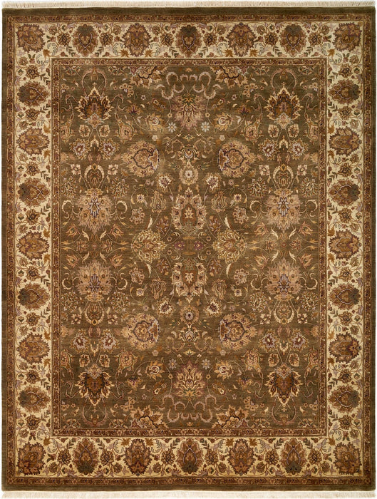 Premiere 9x12 Olive/Beige Wool