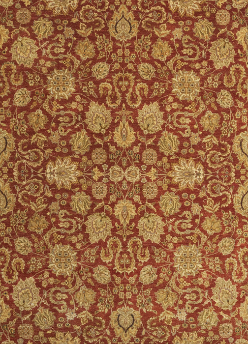 Elegance 8x10 Red/Gold Wool