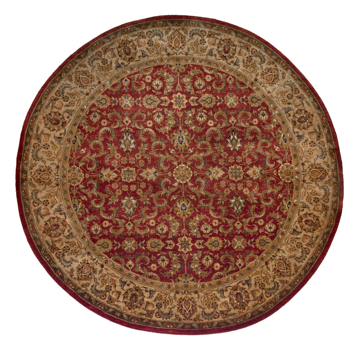 Premiere 8x8 Red/Beige Wool