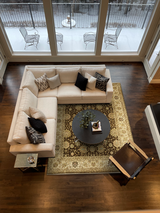 Agra 8x10 Brown/Ivory Wool