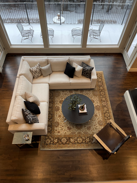 Agra 8x10 Ivory/Brown Wool