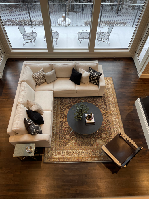 Agra 8x10 Brown/Ivory Wool