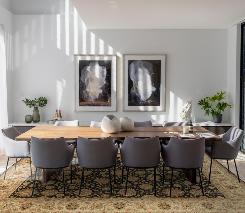 Agra Collection 9x12 Black/Ivory Wool