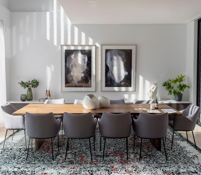 Eterno 8x10 Grey/Ivory Wool and Silk Embossed