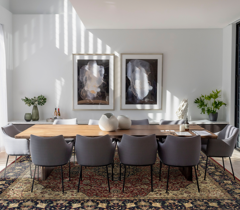 Indo-Persian Varanasi Red/Navy Wool