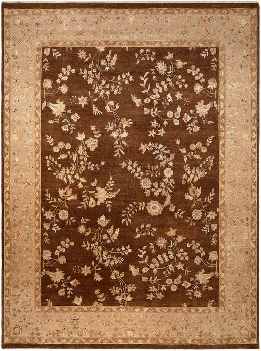 Reflections 9x12 Brown/Beige Raw Silk