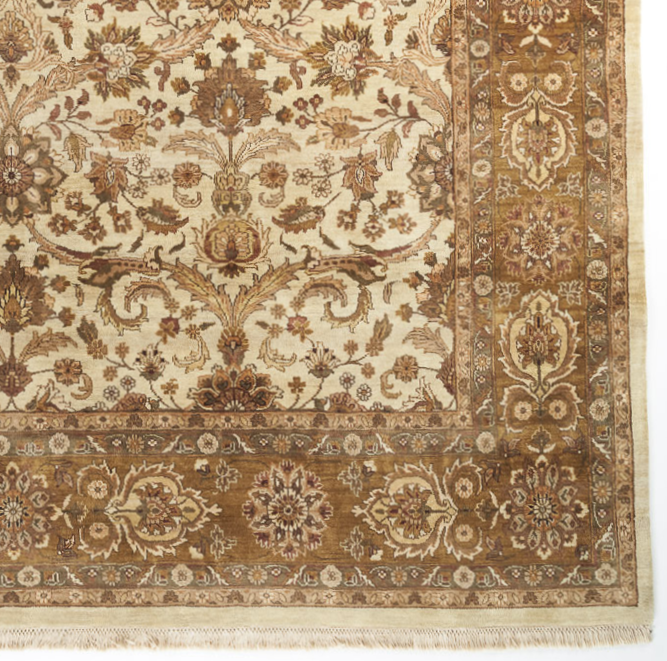 Premiere 9x12 Light Gold/Brown/Ivory Wool