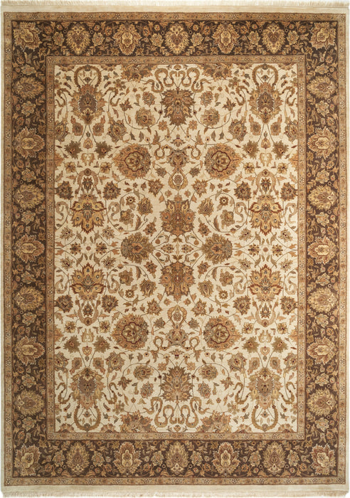 Premiere 4x6 Ivory/Brown Wool